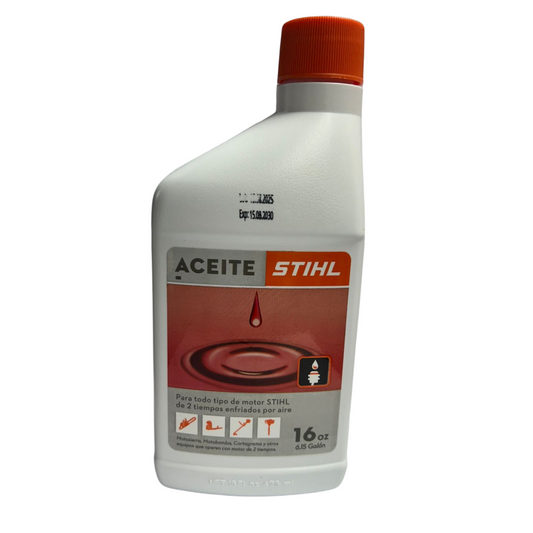 ACEITE LUBRICANTE PARA MOTOR 2 TIEMPOS STIHL 16 oz